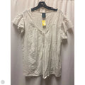 Top Short Sleeve By Faded Glory In White, Size: Xxl