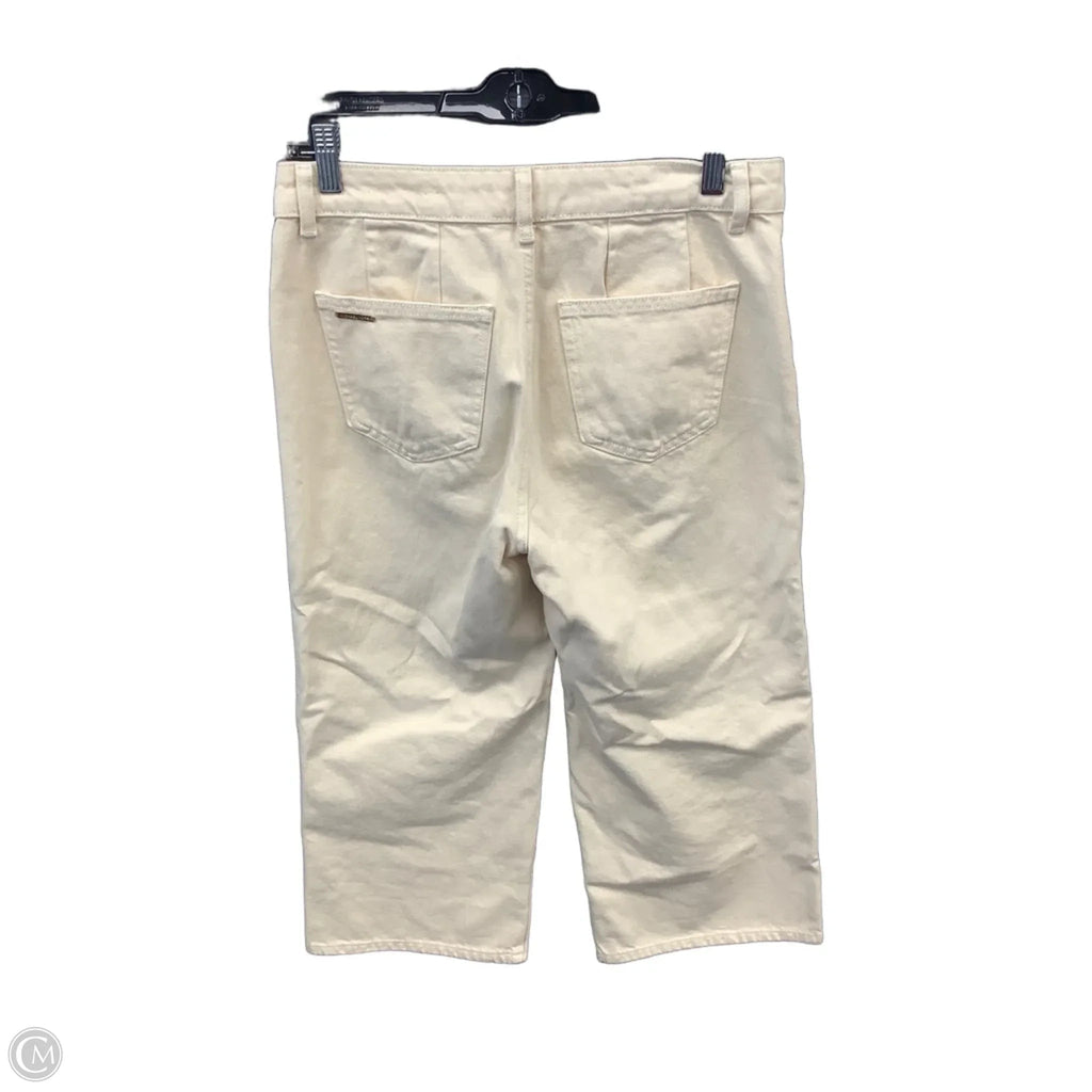Jeans Designer By Michael Kors In Cream Denim, Size: 4