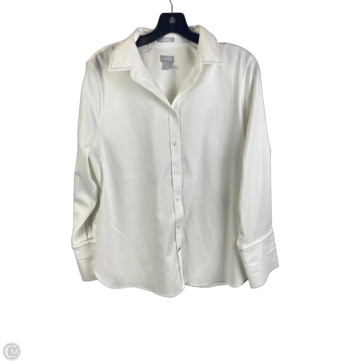 Top Long Sleeve By Chicos In Yellow, Size: L