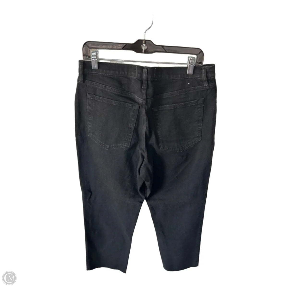 Jeans Straight By Abercrombie And Fitch In Black Denim, Size: 14