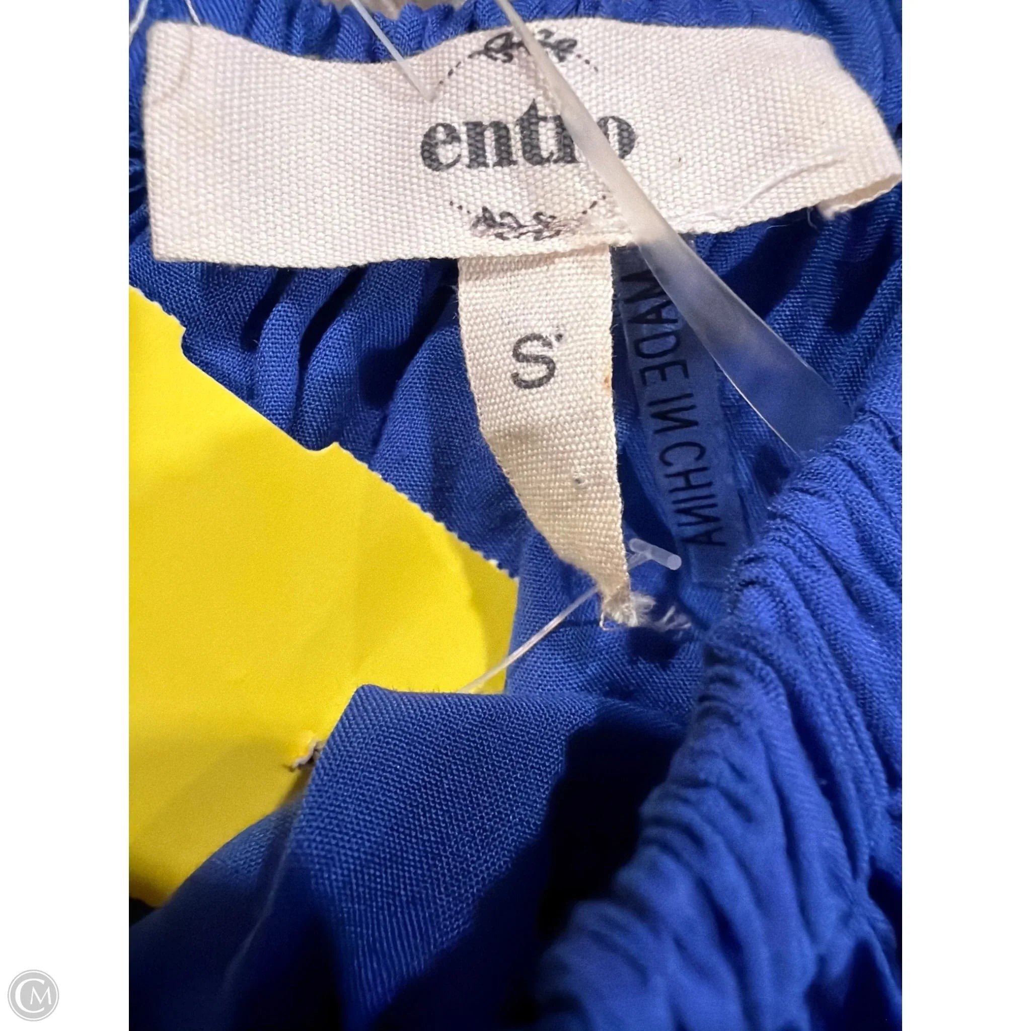 Top Long Sleeve By Entro In Blue, Size: S