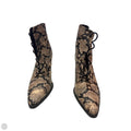 Boots Ankle Heels By Qupid In Snakeskin Print, Size: 9