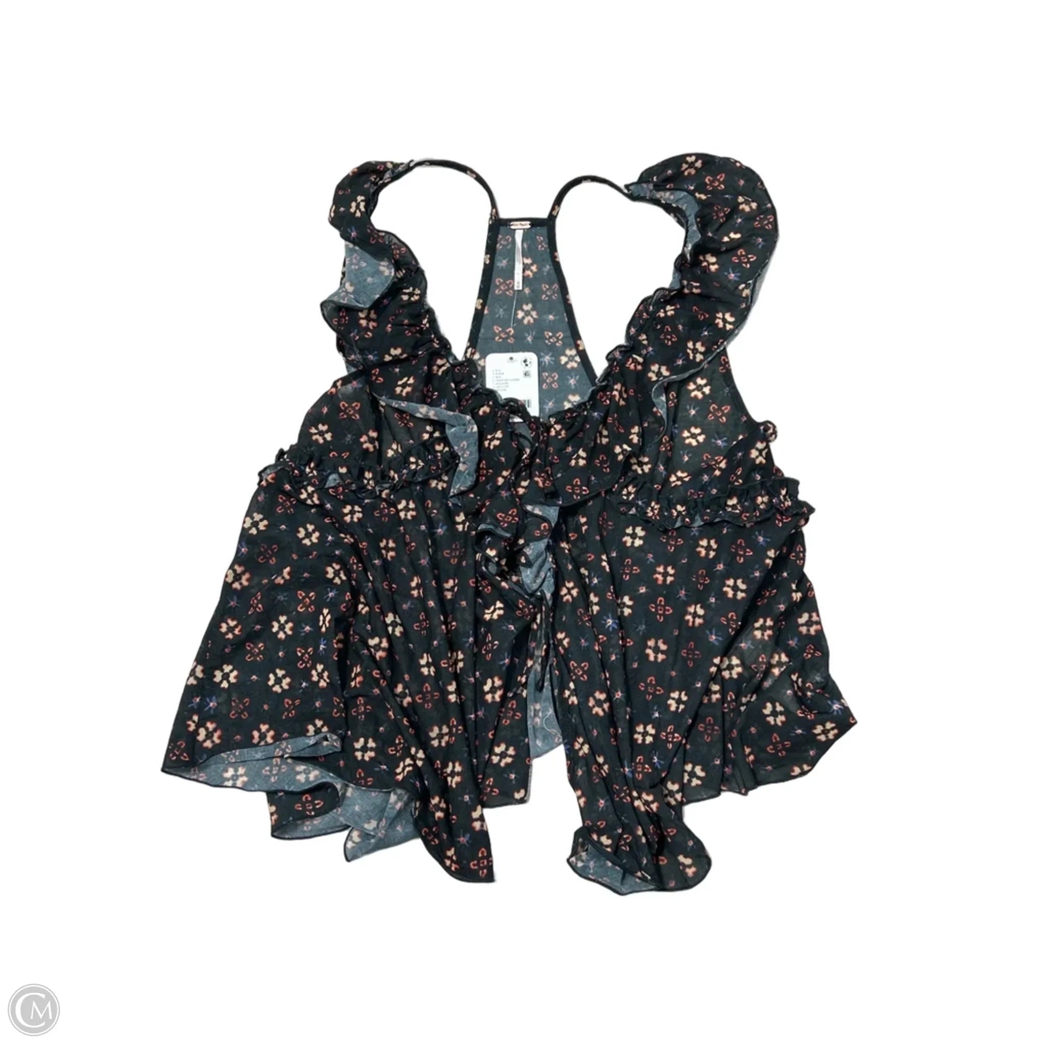 Top Sleeveless By Free People In Floral Print, Size: M