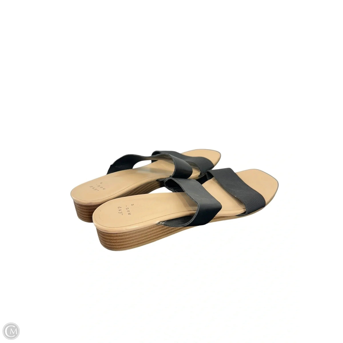 Sandals Heels Block By A New Day In Black, Size: 9
