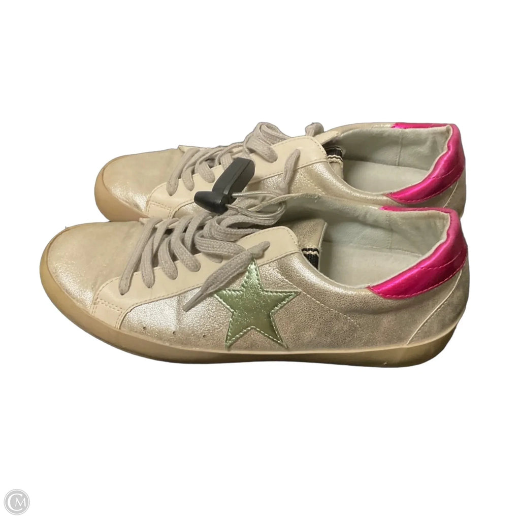 Shoes Sneakers By Shu Shop In Green & Silver, Size: 9