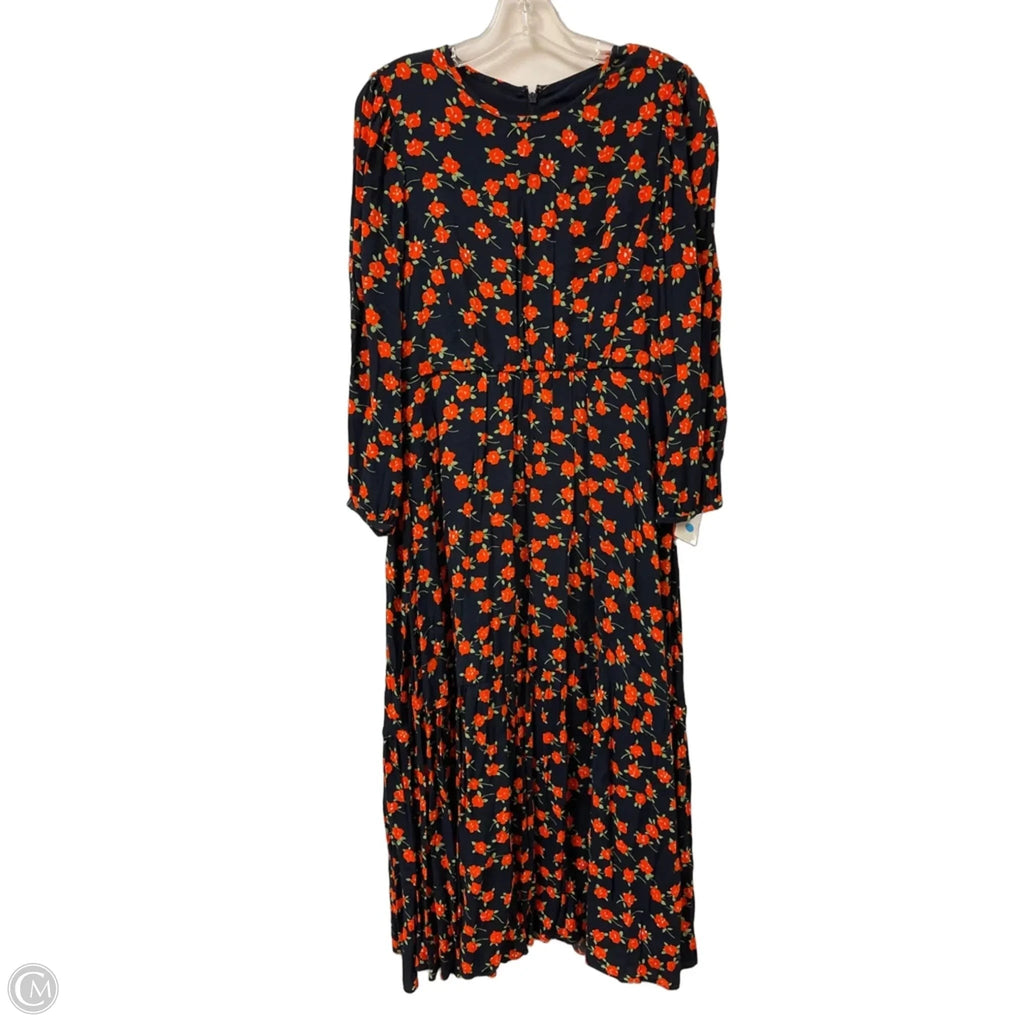 Dress Casual Maxi By J. Crew In Floral Print, Size: M