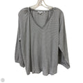 Top Long Sleeve By Chicos In Black & White, Size: Xl