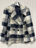 Coat Wool By Rampage In Blue & Grey, Size:M