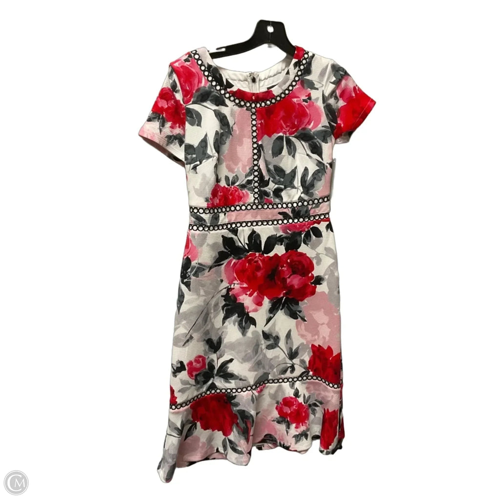 Dress Designer By Karl Lagerfeld In Floral Print, Size: 4