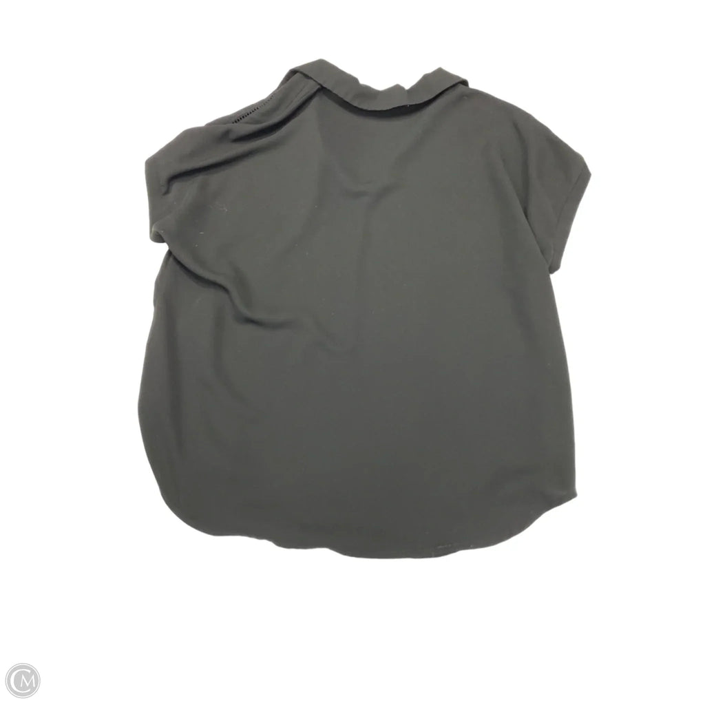 Blouse Short Sleeve By Timeson In Black, Size: L
