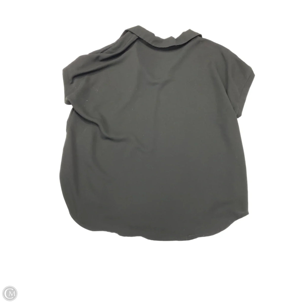 Blouse Short Sleeve By Timeson In Black, Size: L