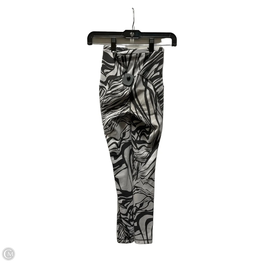 Athletic Leggings By Lululemon In Black & Grey, Size: 0