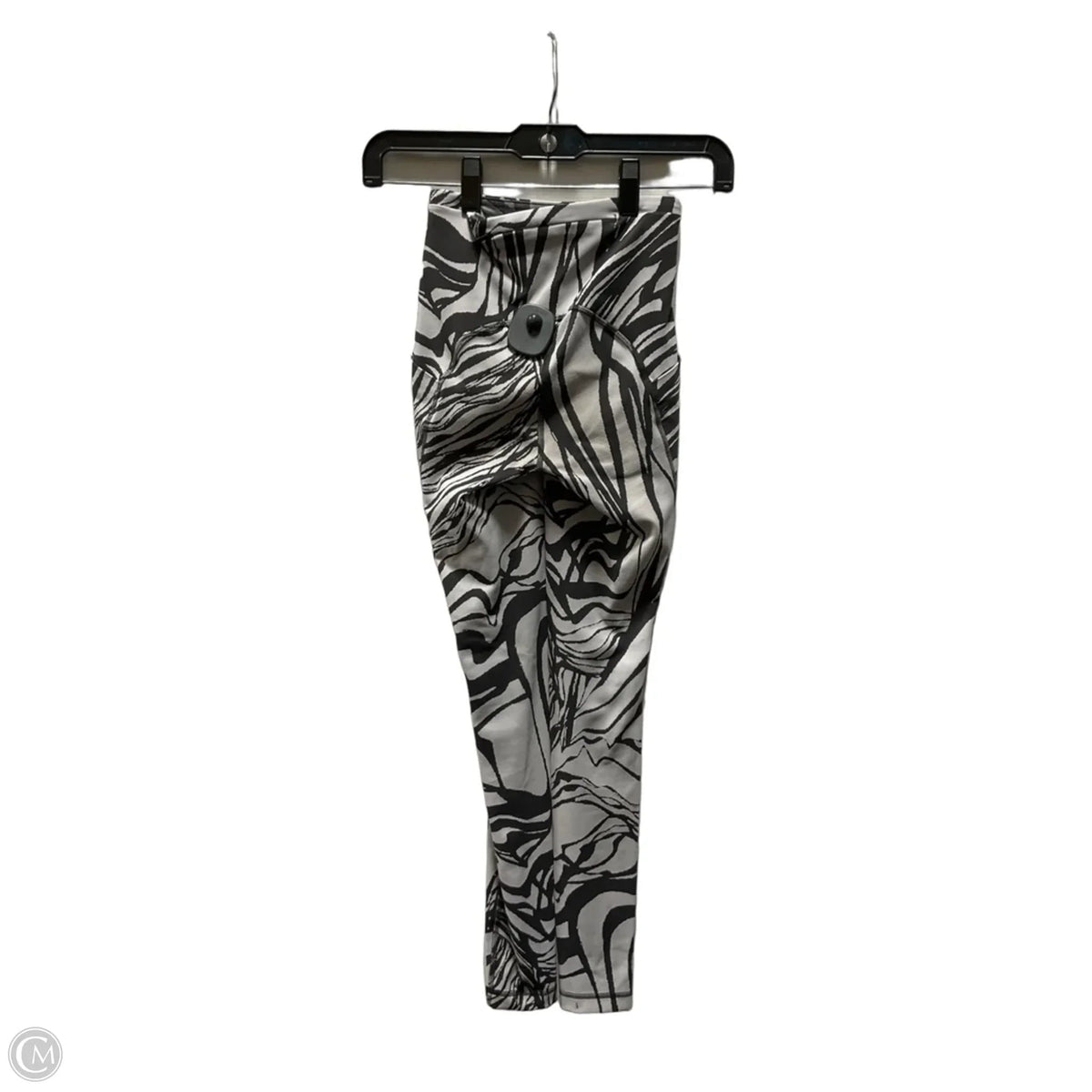 Athletic Leggings By Lululemon In Black & Grey, Size: 0