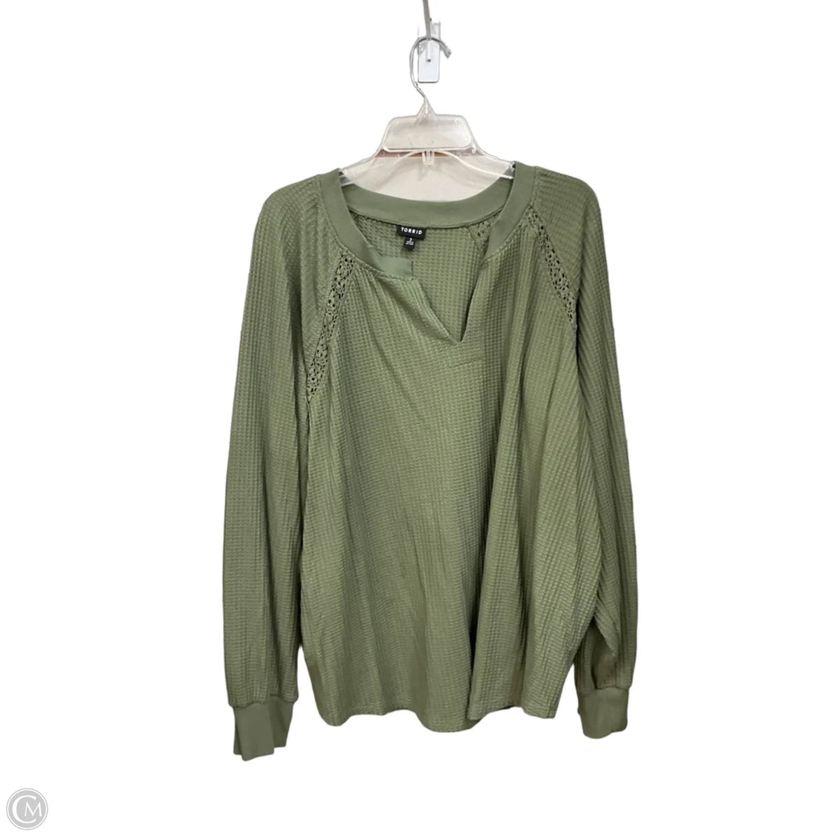 Top Long Sleeve By Torrid In Green, Size: 3x