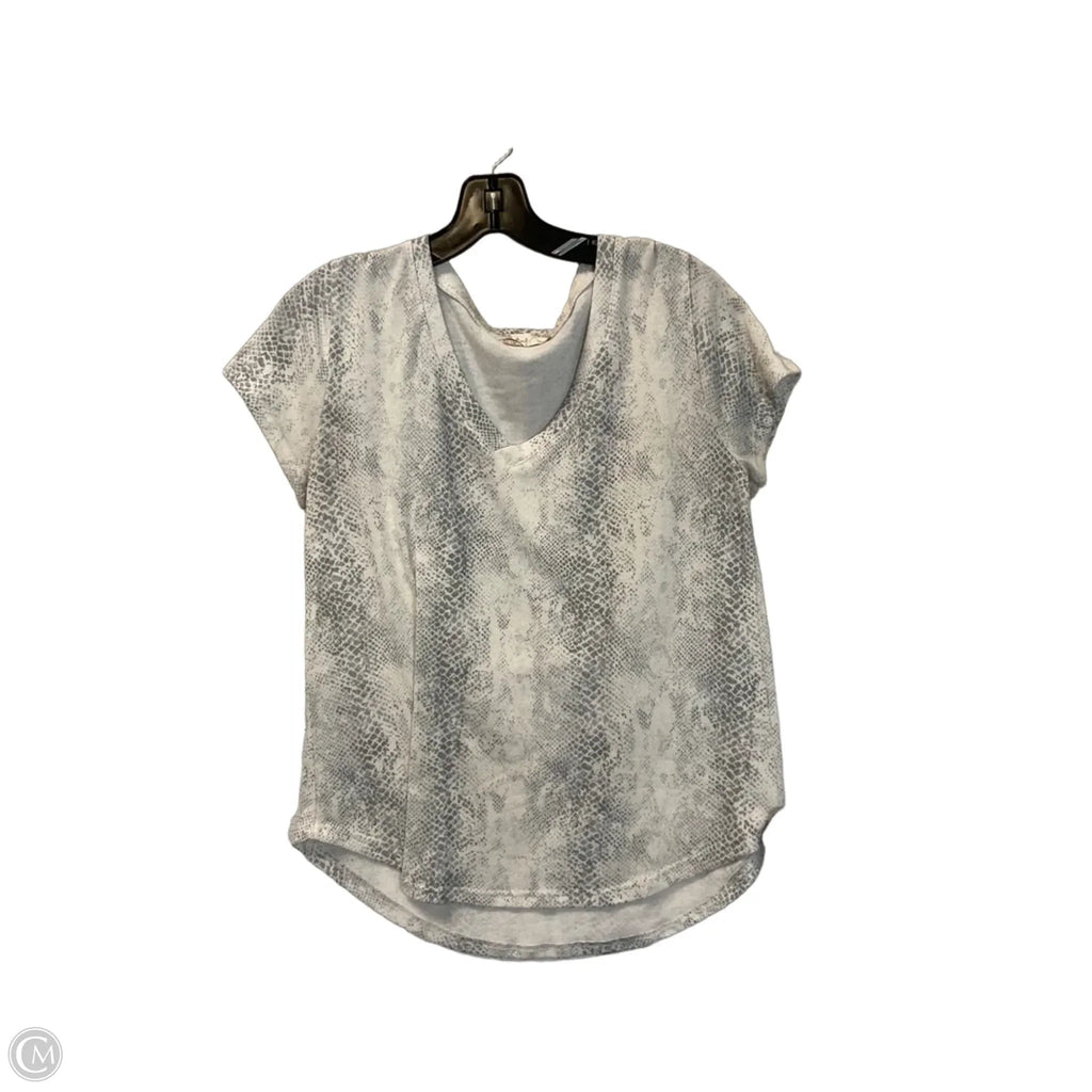 Top Short Sleeve Basic By Altard State In Animal Print, Size: S