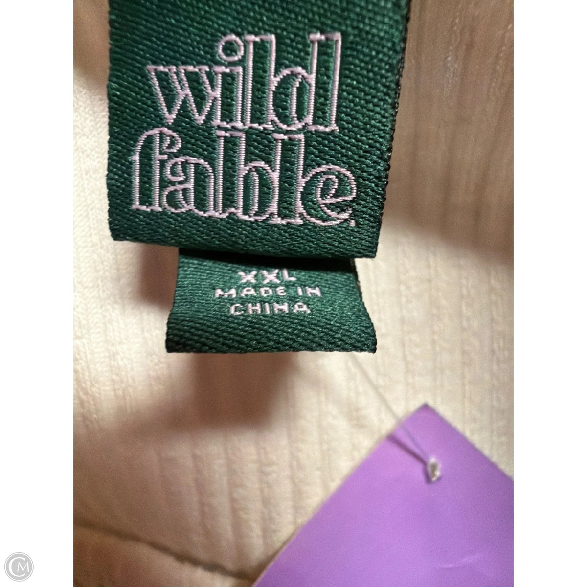 Top Short Sleeve By Wild Fable In Beige, Size: Xxl
