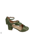 Sandals Heels Block By Clothes Mentor In Green, Size: 10.5