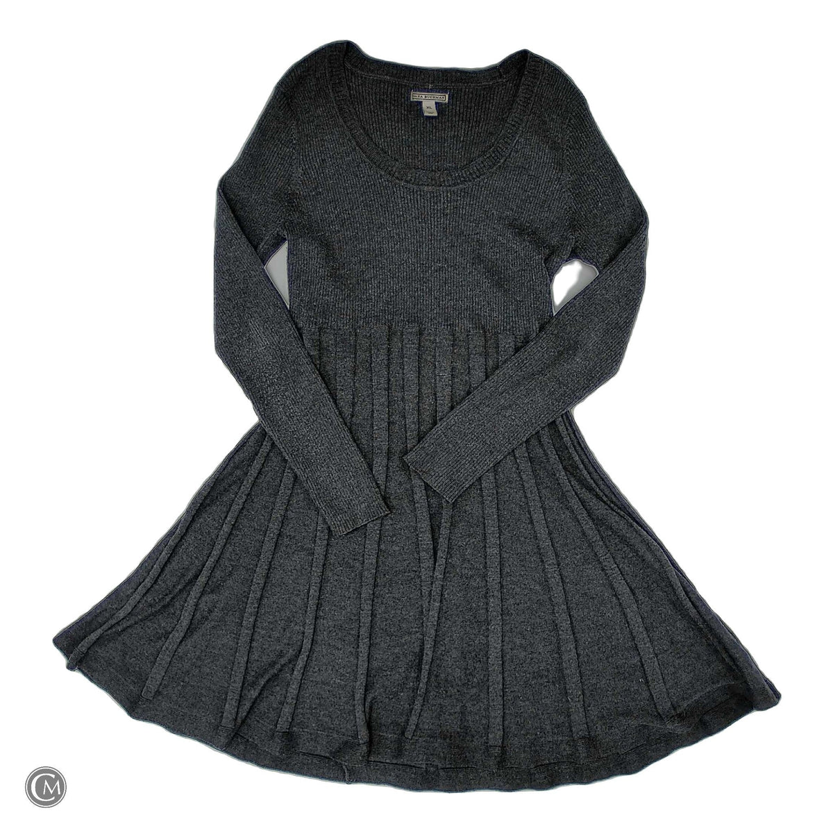 Dress Sweater By Dana Buchman In Grey, Size: Xl