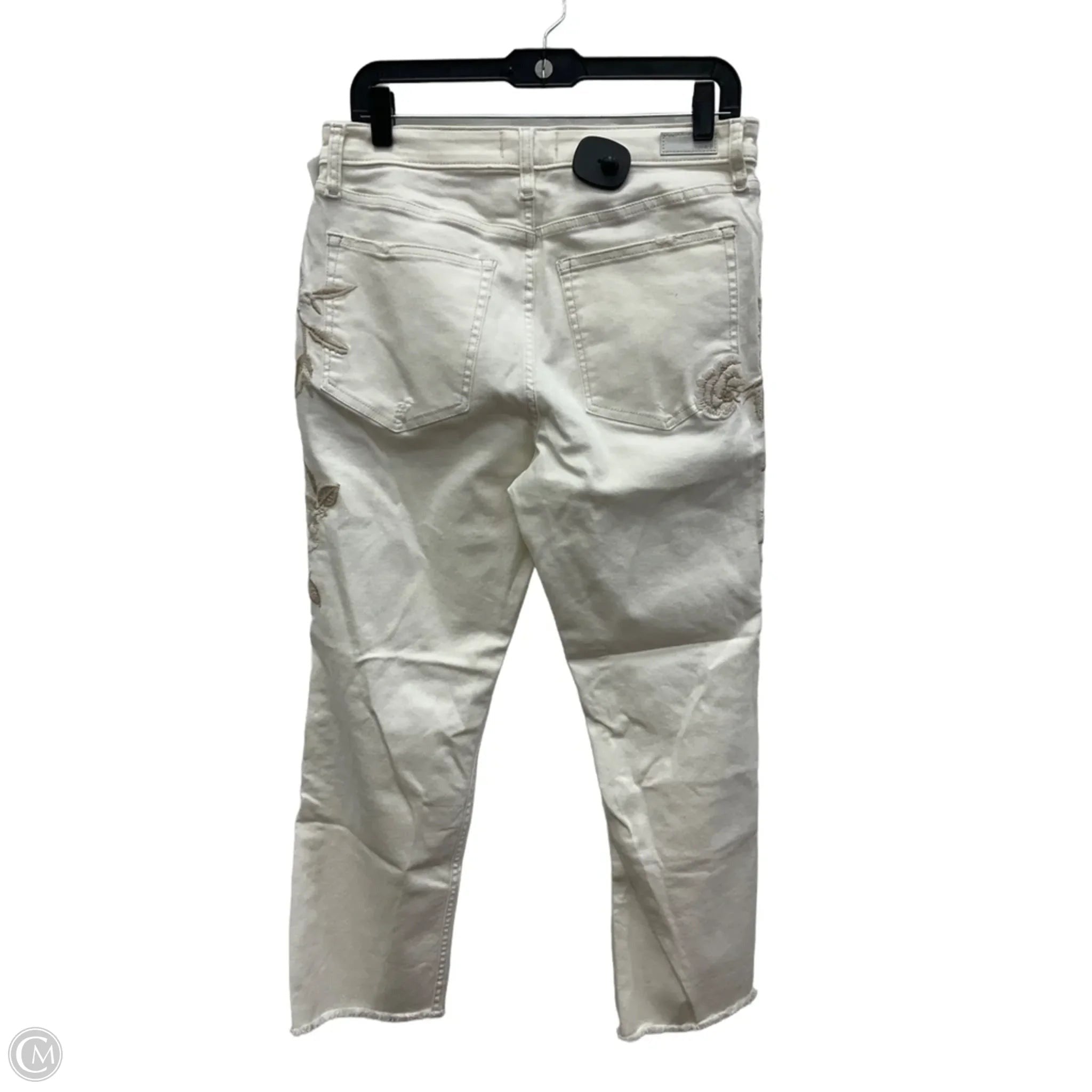 Jeans Straight By Abercrombie And Fitch In White, Size: 12
