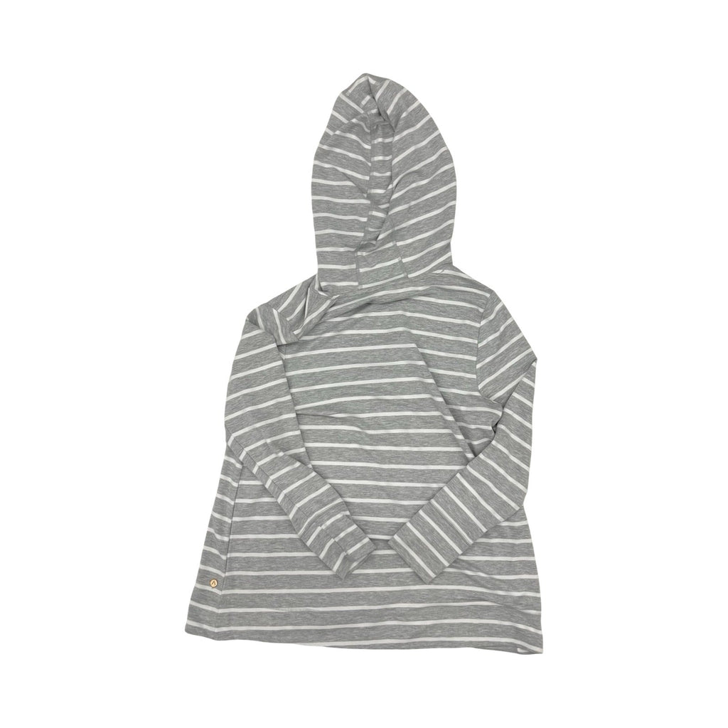 Sweatshirt Hoodie By Livi Active In Grey & White, Size:L