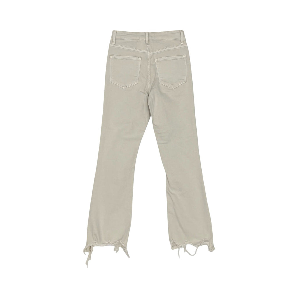 Jeans Cropped By Flying Monkey In Cream Denim, Size:0