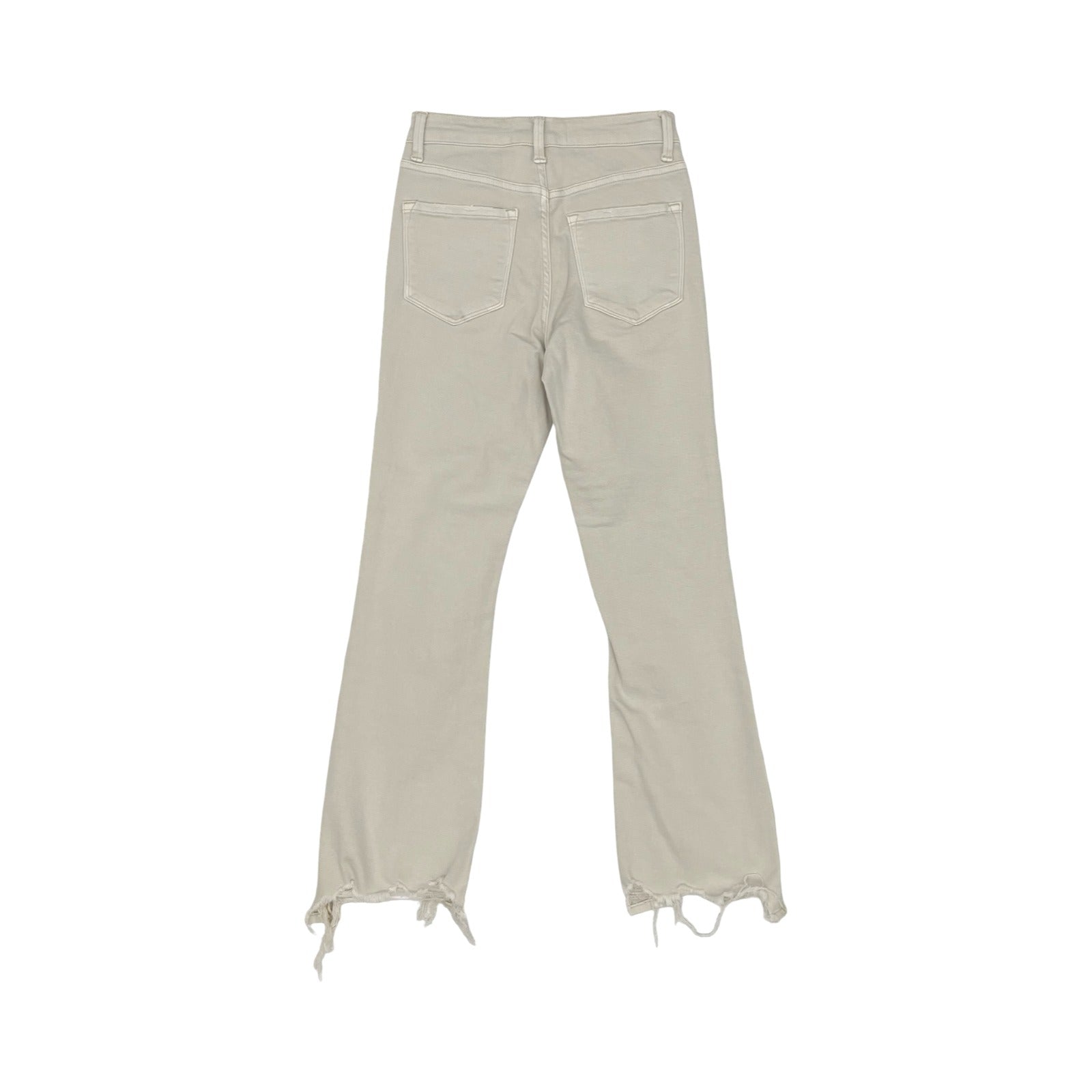 Jeans Cropped By Flying Monkey In Cream Denim, Size:0