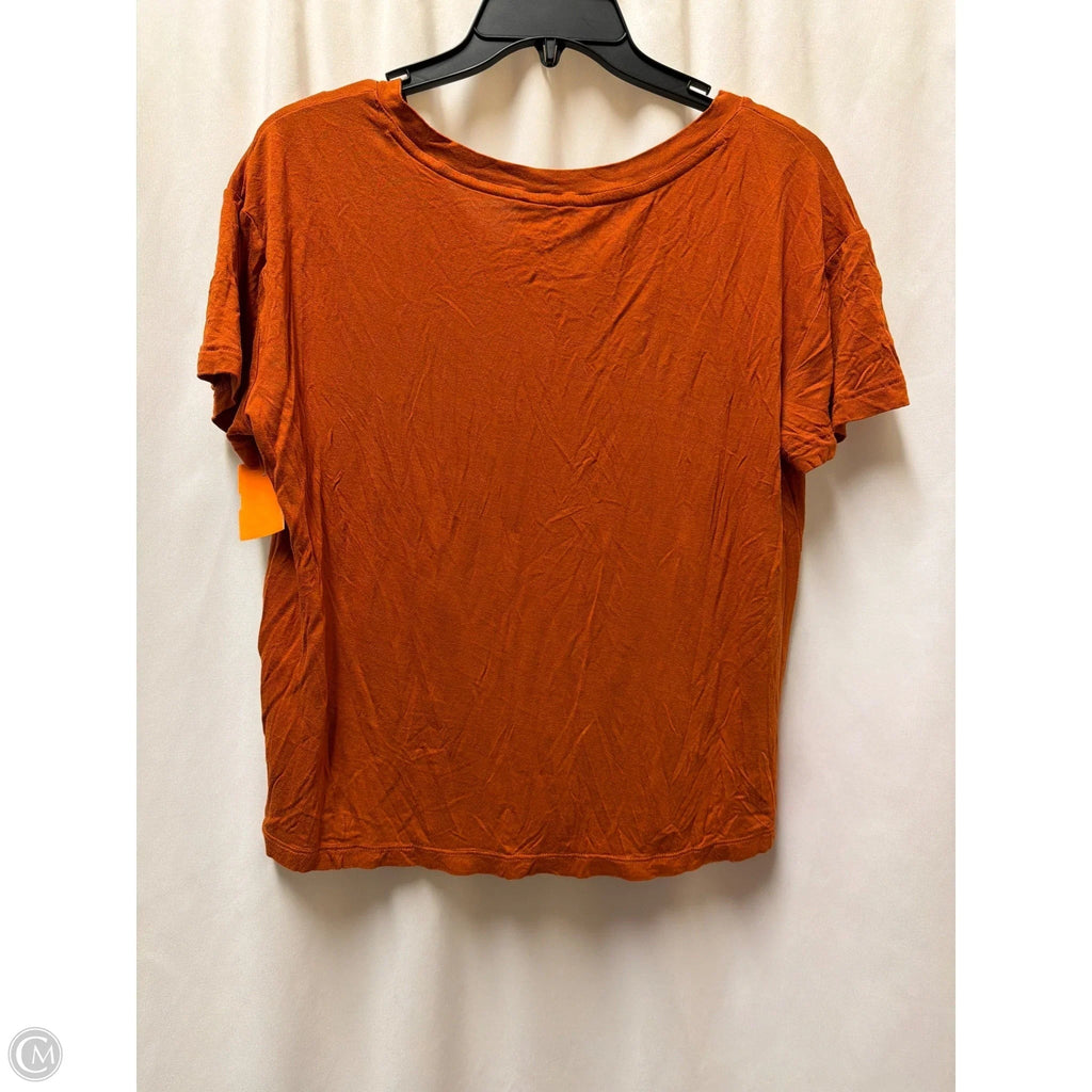 Top Short Sleeve By Joyspun In Orange, Size: M