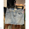 Skirt Mini & Short By Frame In Blue Denim, Size: 2
