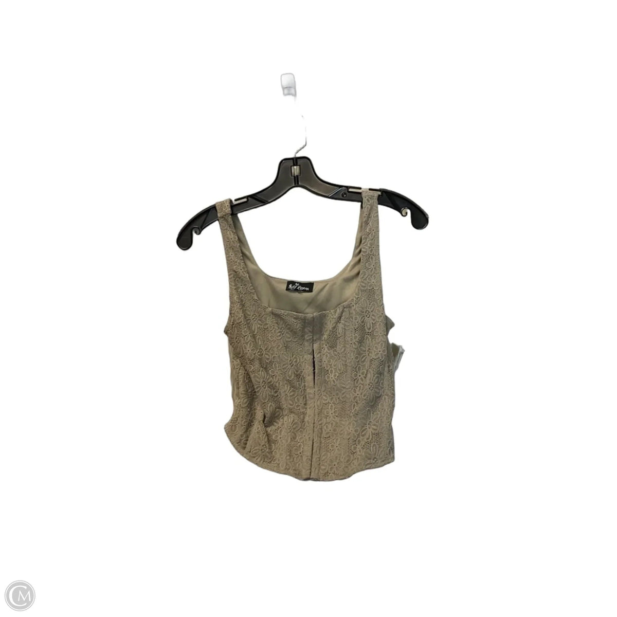 Top Sleeveless By Self Esteem In Green, Size: S
