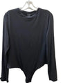 Top Long Sleeve Basic By Pumiey In Black, Size: 2x