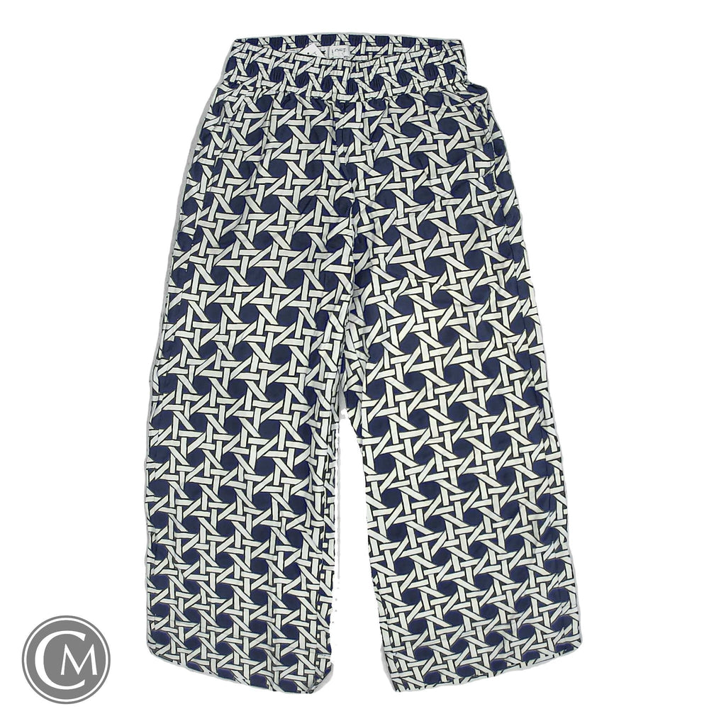 Pants Cropped By Loft In Blue & White, Size: Xs