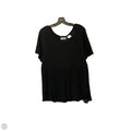 Top Short Sleeve By Worthington In Black, Size: 1x