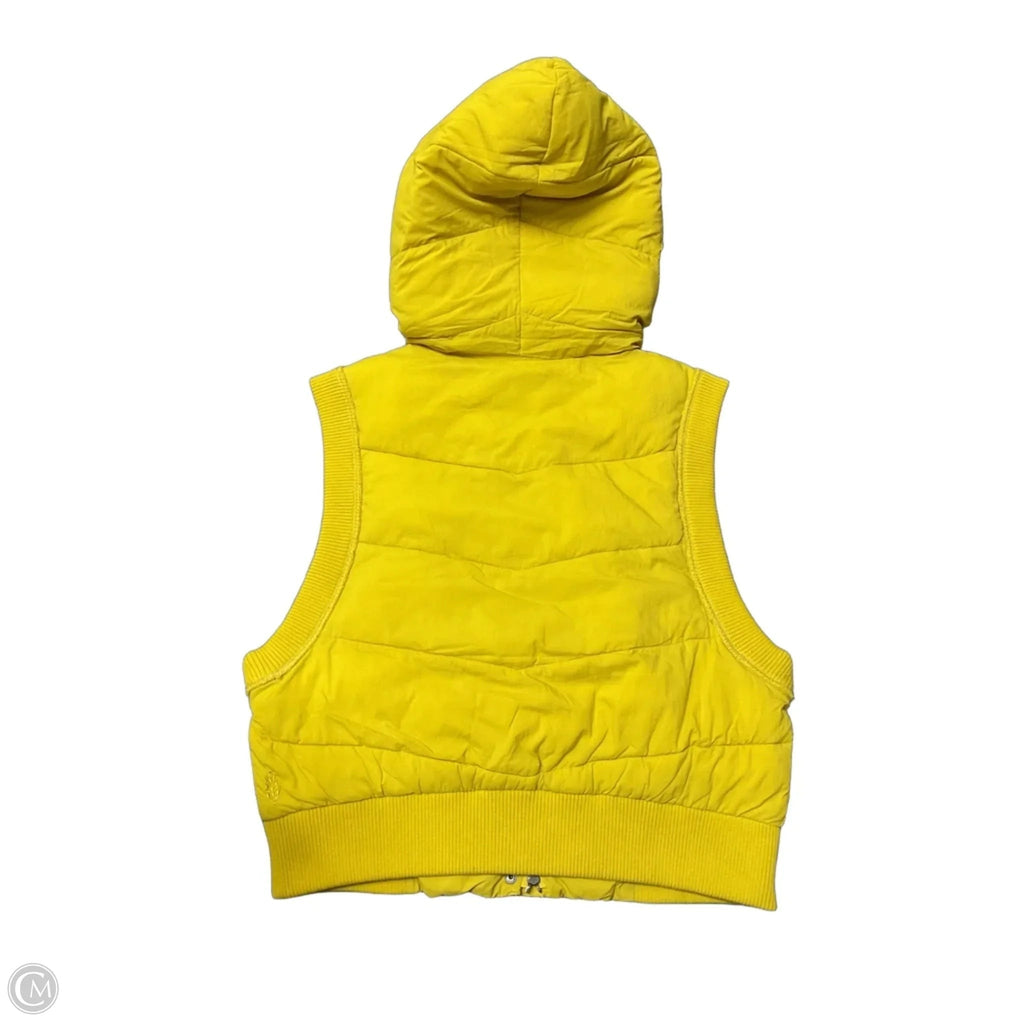 Vest Puffer & Quilted By Free People In Yellow, Size: M