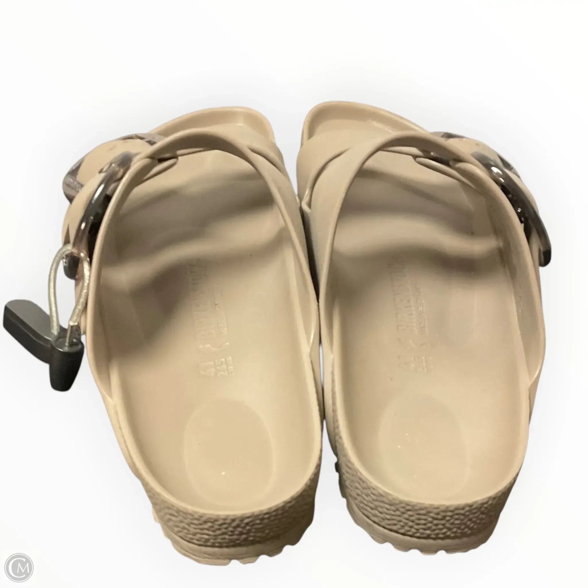 Sandals Flats By Birkenstock In Tan, Size: 10