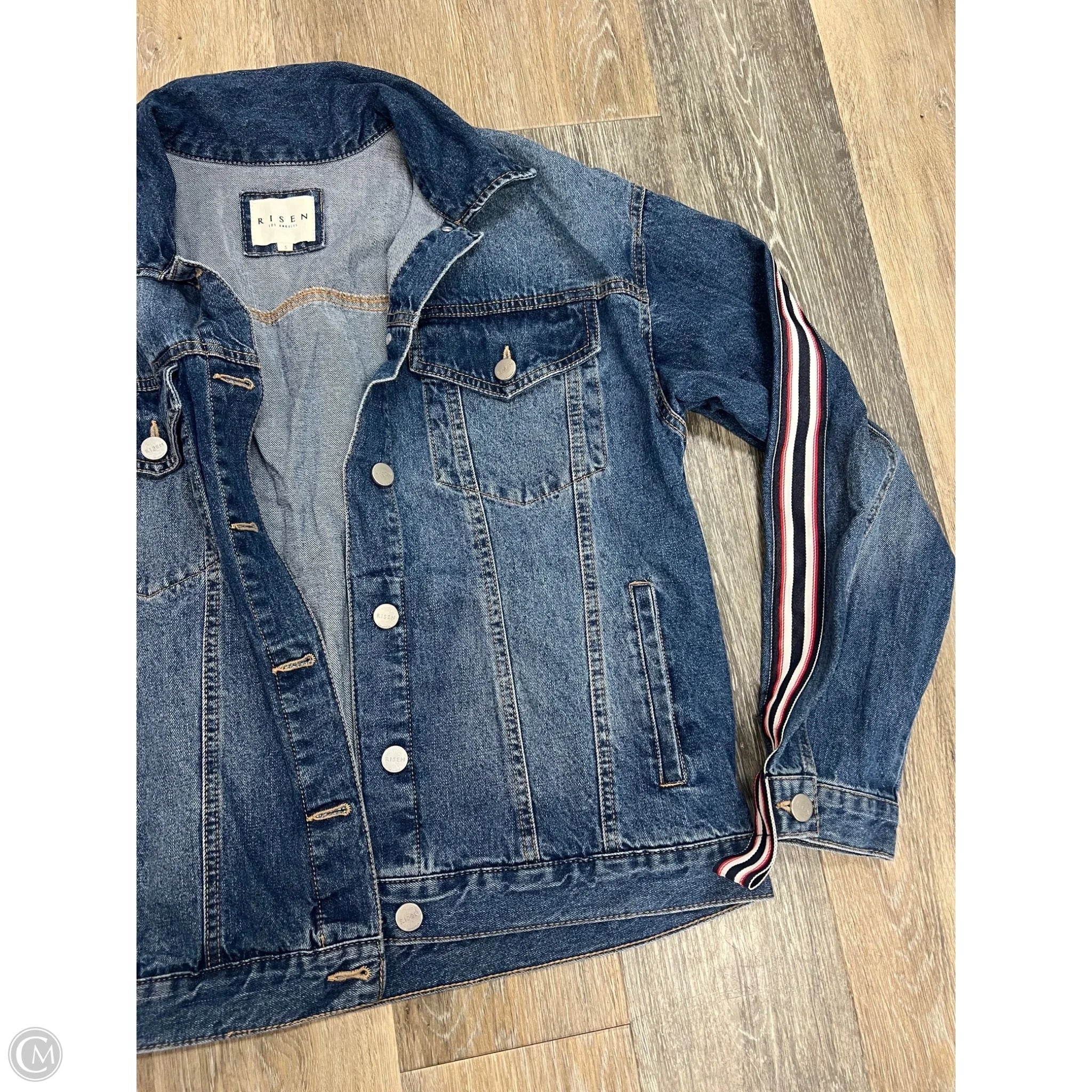 Jacket Denim By Risen In Blue Denim, Size: S