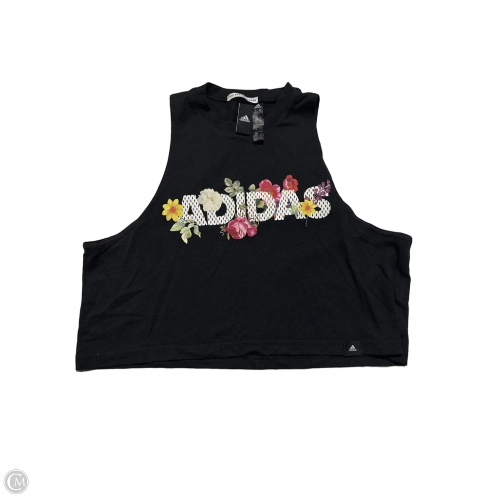 Athletic Tank Top By Adidas In Black, Size: S