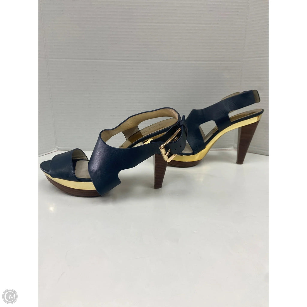 Shoes Heels Block By Michael By Michael Kors In Navy, Size: 9