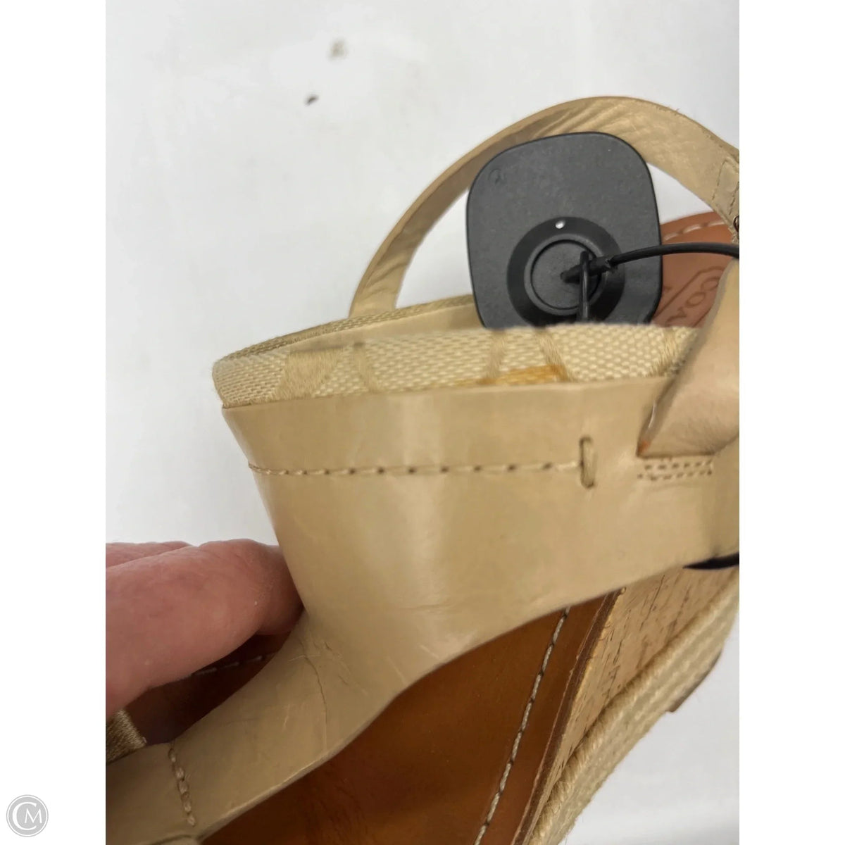 Sandals Designer By Coach In Tan, Size: 8.5