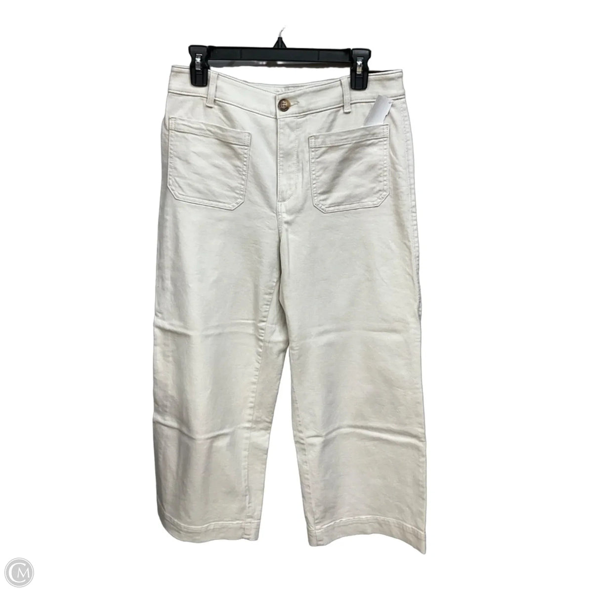 Jeans Wide Leg By Loft In Tan Denim, Size: 8