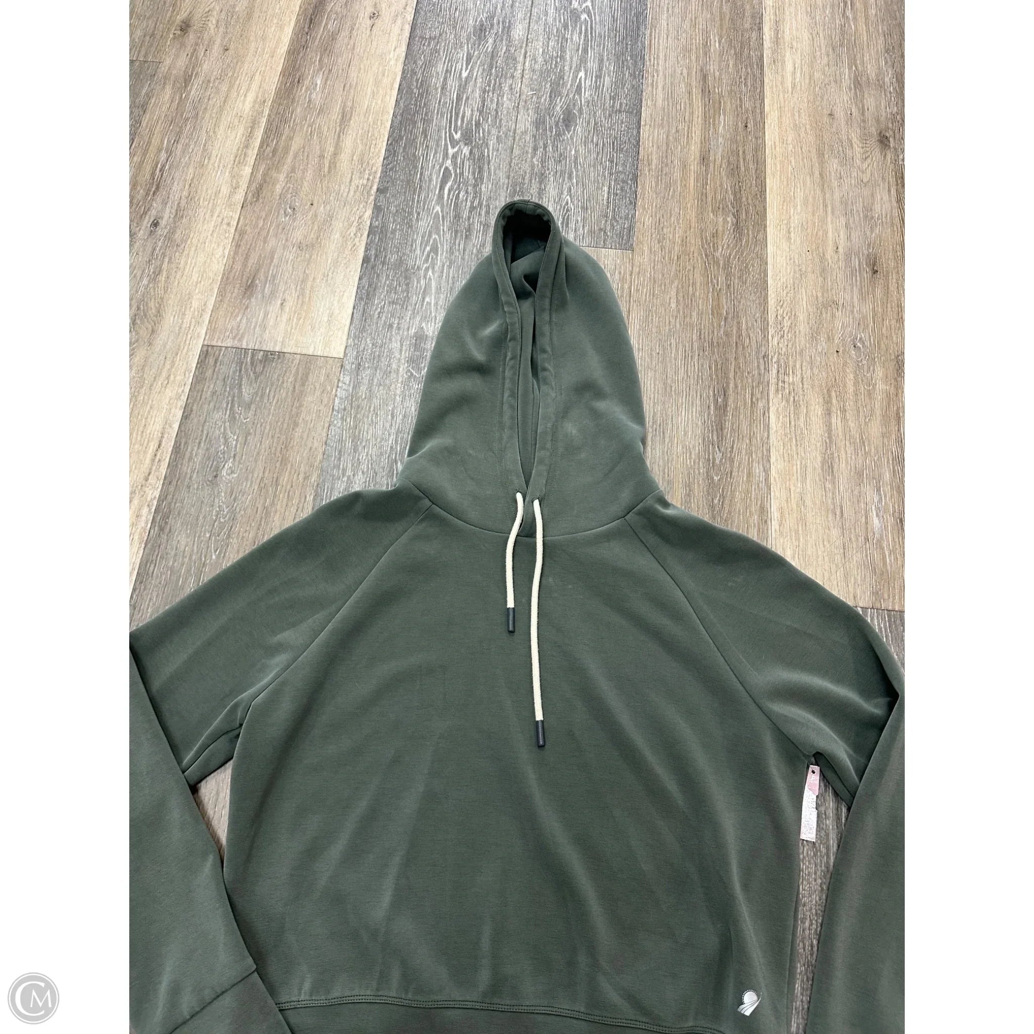 Athletic Sweatshirt Hoodie By Fundamental Coast In Green, Size: S