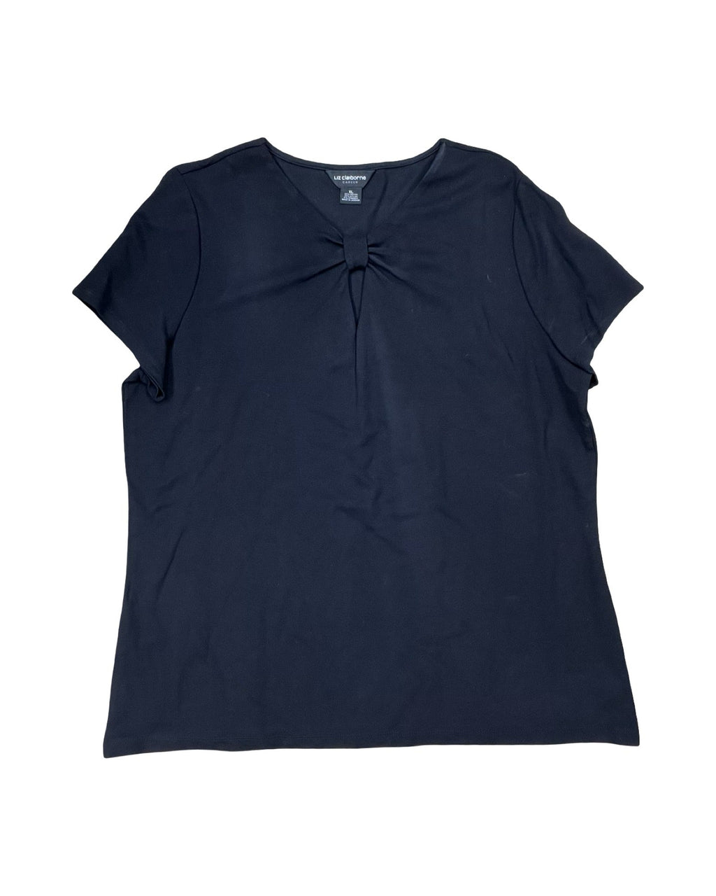 Top Ss By Liz Claiborne In Black, Size:Xl