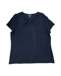 Top Ss By Liz Claiborne In Black, Size:Xl