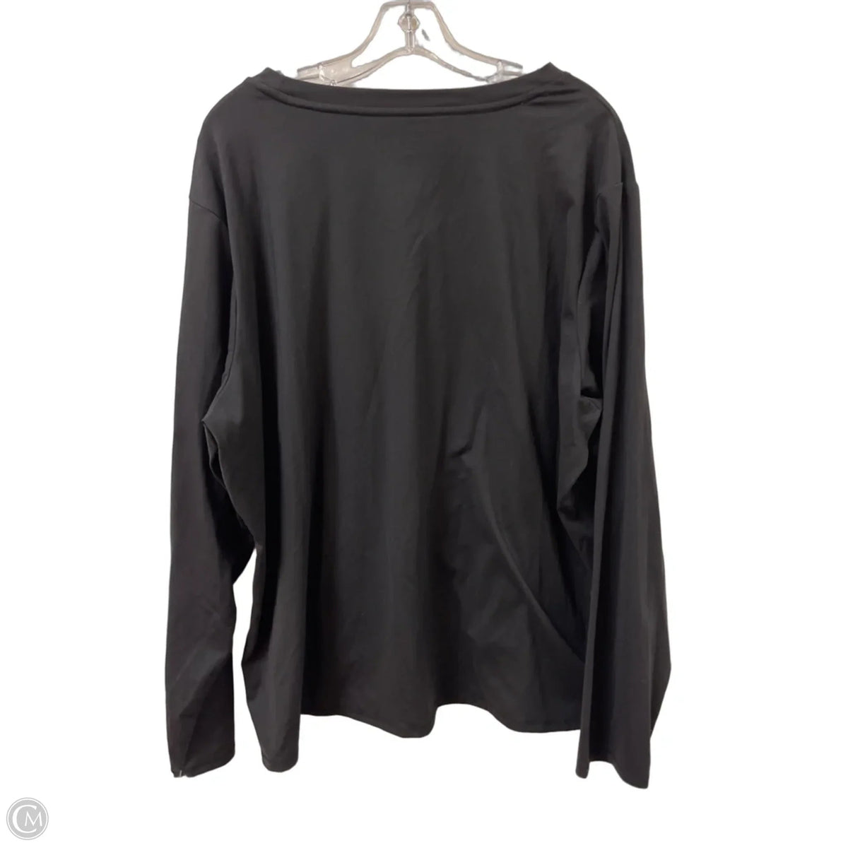 Athletic Top Long Sleeve Crewneck By Tek Gear In Black, Size: 3x