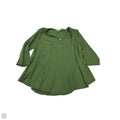 Top 3/4 Sleeve Basic By Green Envelope In Green, Size: 3x