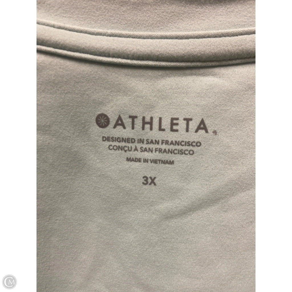 Athletic Top Short Sleeve By Athleta In Green, Size: 3x
