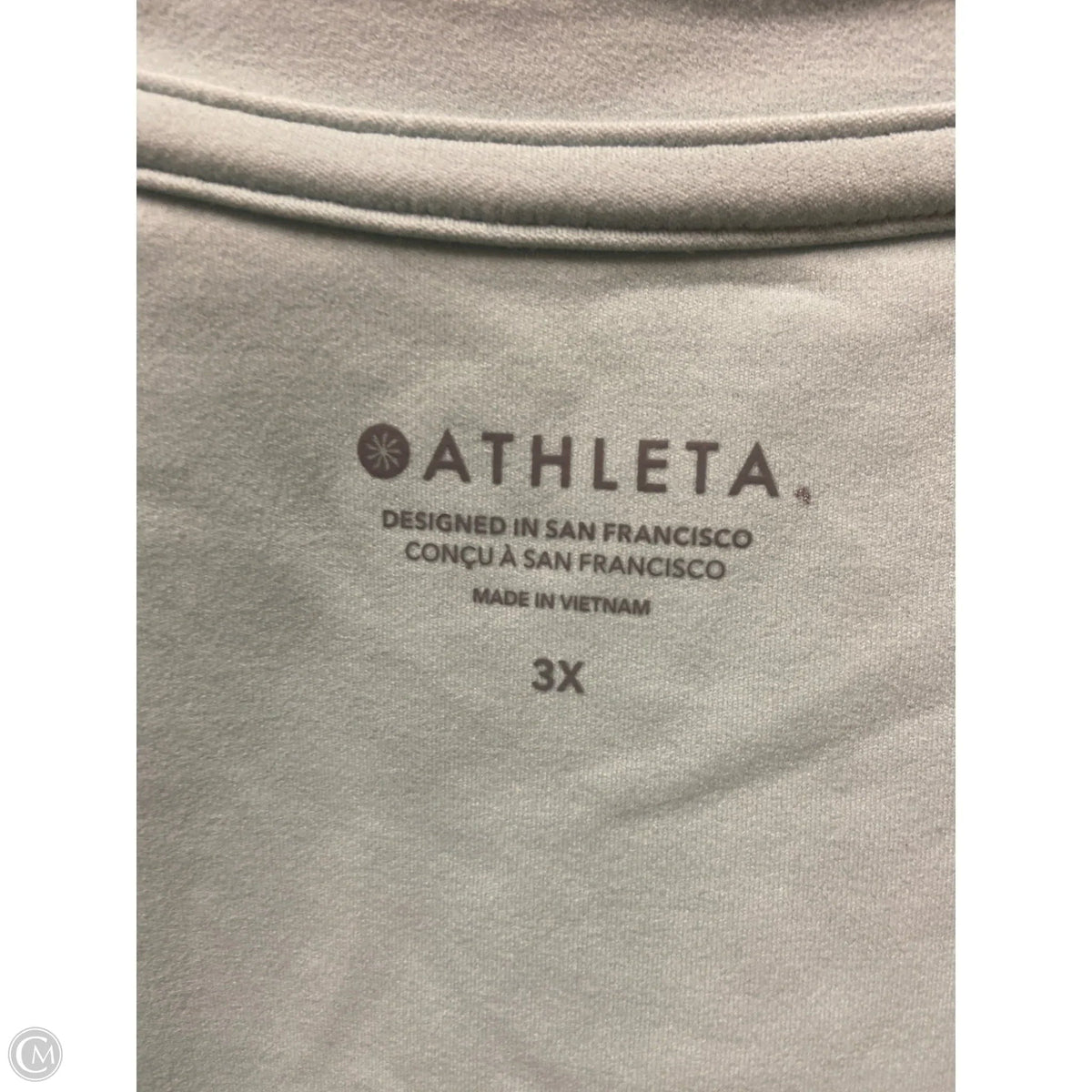 Athletic Top Short Sleeve By Athleta In Green, Size: 3x