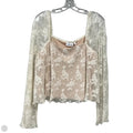 Top Long Sleeve By Willow & Root In Cream, Size: Xl