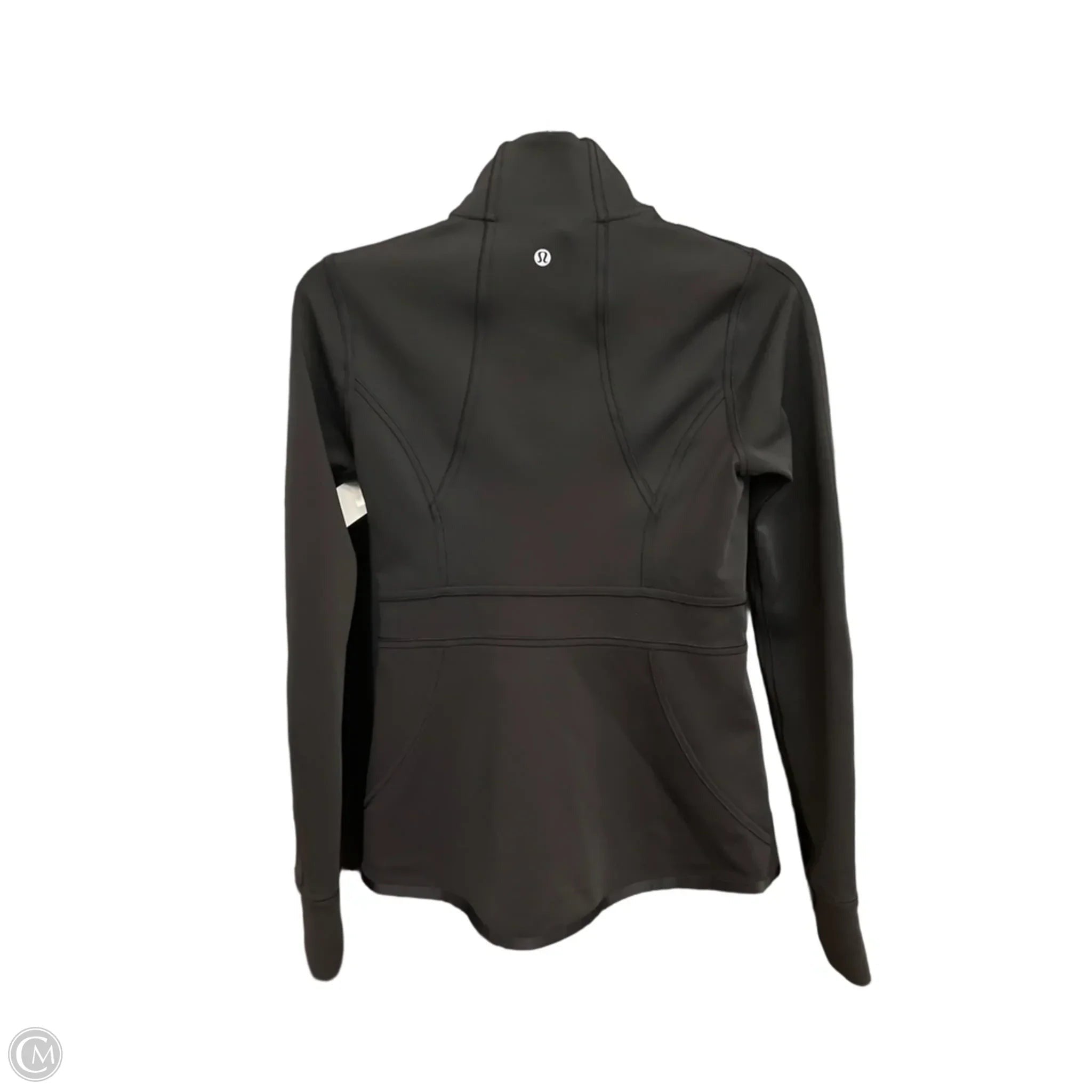Athletic Jacket By Lululemon In Black, Size: M