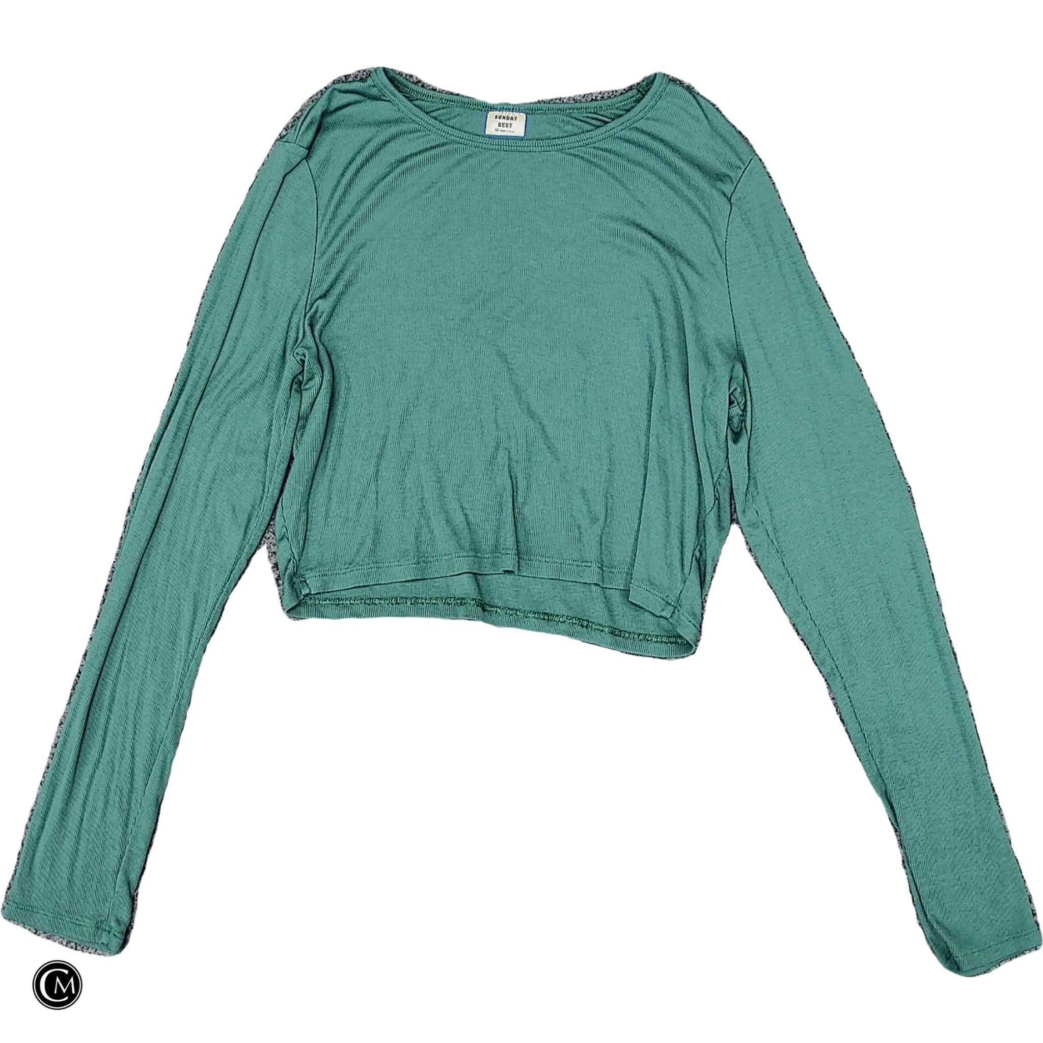 Top Ls By Sunday Best In Green, Size: 1x