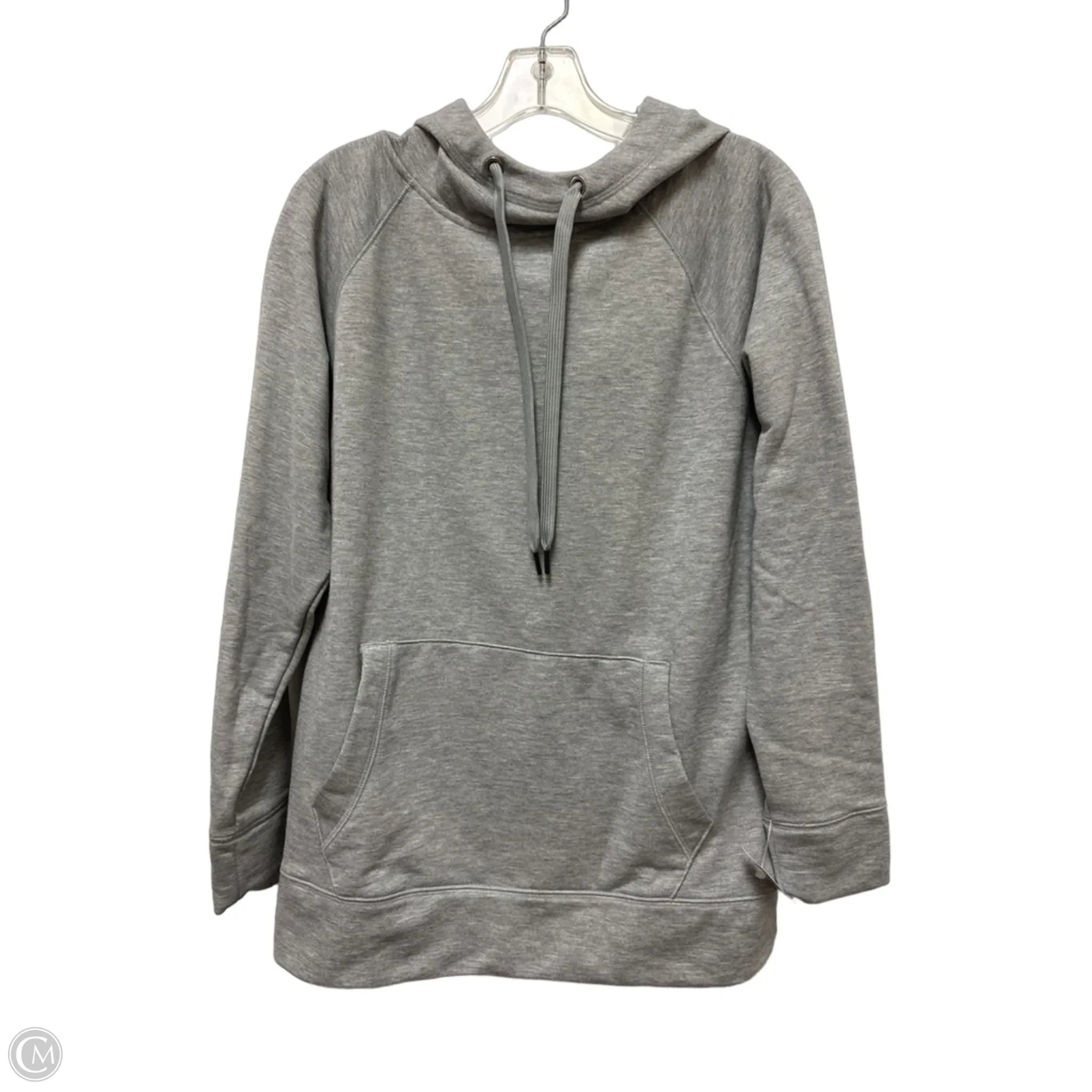 Athletic Sweatshirt Hoodie By Athleta In Grey, Size: M